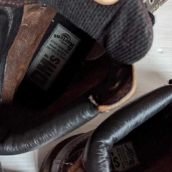 DOC MARTENS Vintage MIE Chunky Chunky Platform Brown Leather Boots - Picture 8 of 14